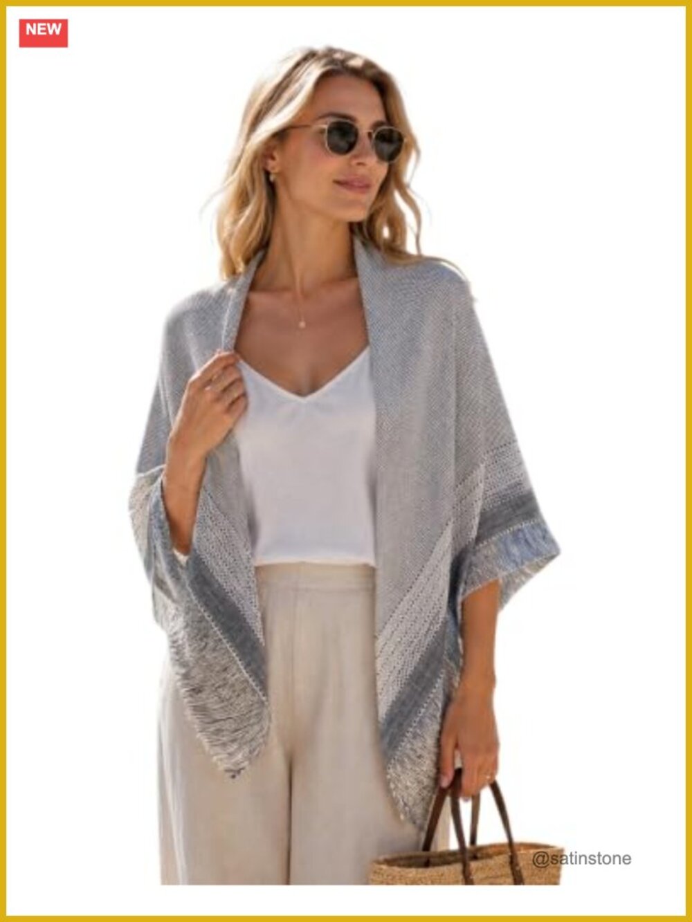 Lightweight Cotton Beach Shawl Wrap for Women Summer Travel Cover Up